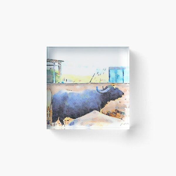 Item preview, Buffaloes in the stall designed and sold by Giuseppe Cocco.