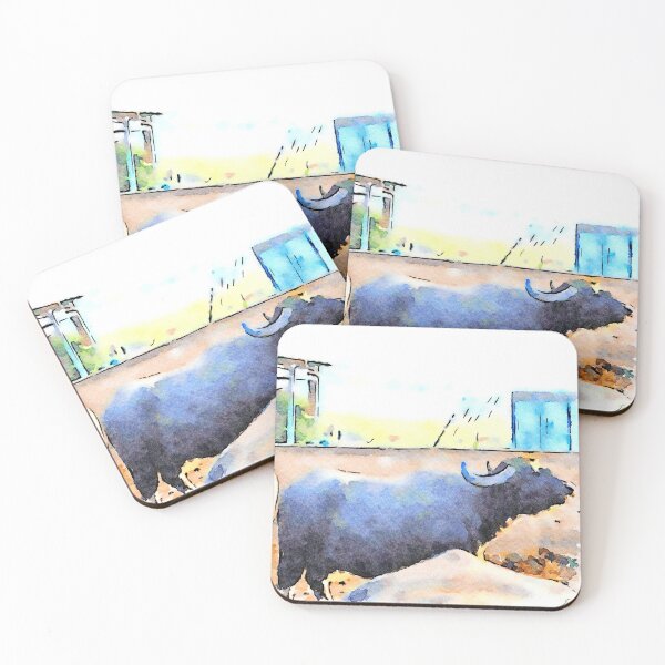 Item preview, Buffaloes in the stall designed and sold by Giuseppe Cocco.