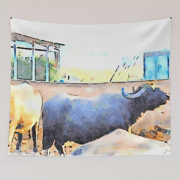 Item preview, Buffaloes in the stall designed and sold by Giuseppe Cocco.