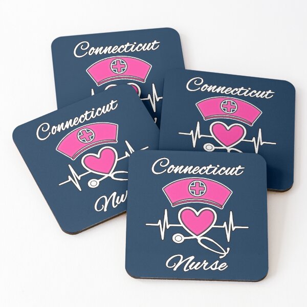 Item preview, Connecticut Nurse - Nurse Hat, Heart, and Stethoscope designed and sold by Drucifer76.