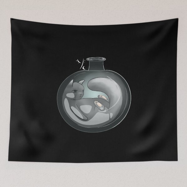 Item preview, cat in a flask designed and sold by Yayachaton.