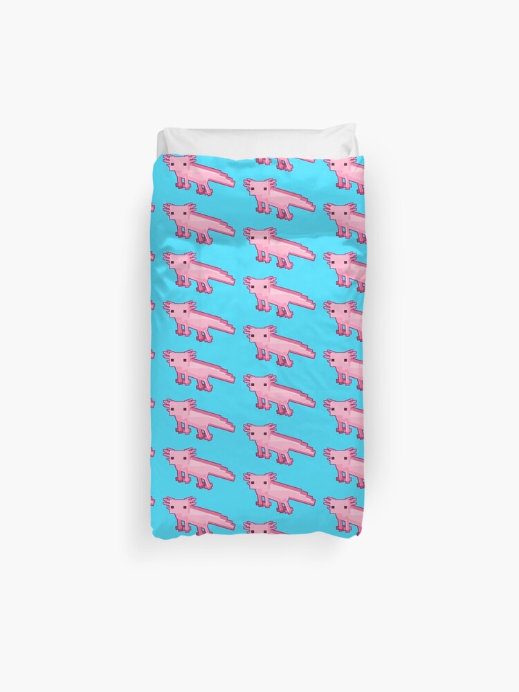 Minecraft Axolotl Duvet Cover By Variouslizards Redbubble