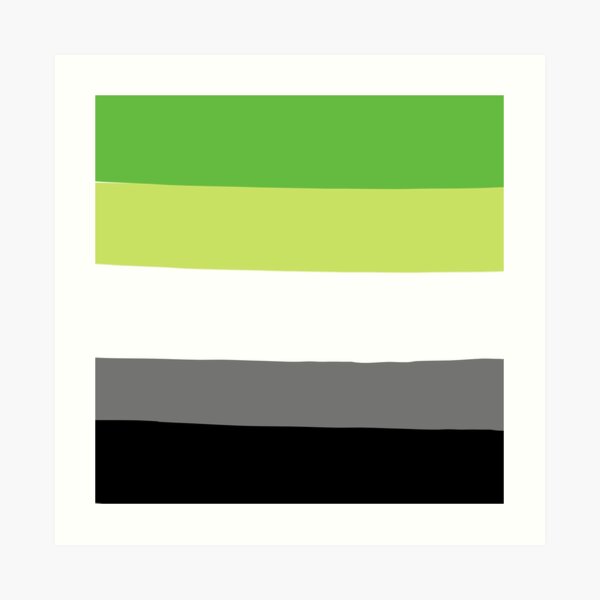 Aromantic Pride Flag Art Prints | Redbubble