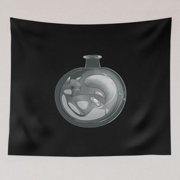 Item preview, cat in a flask designed and sold by Yayachaton.
