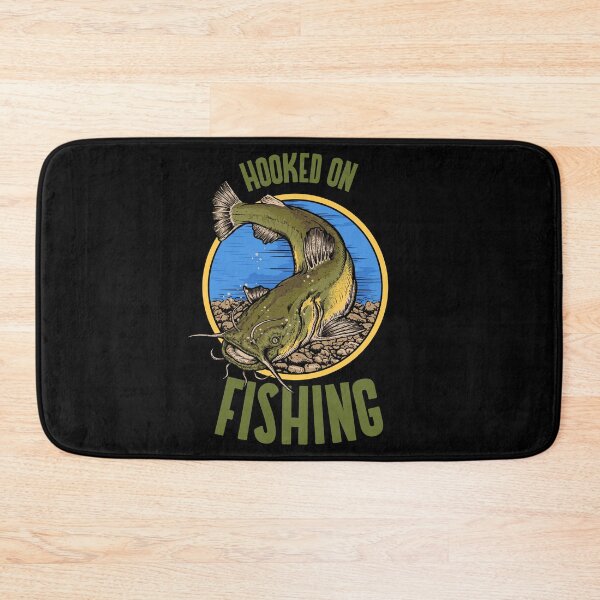 Item preview, Funny Catfish Fishing Gear Hooked on Fishing design designed and sold by jakehughes2015.