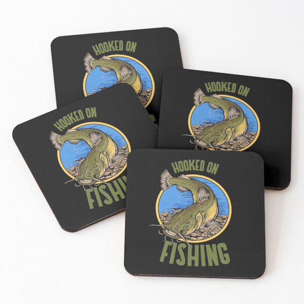 Item preview, Funny Catfish Fishing Gear Hooked on Fishing design designed and sold by jakehughes2015.