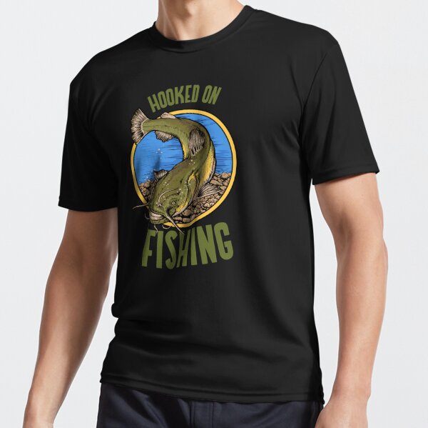 Funny Catfish Fishing Gear Hooked on Fishing design Art Board