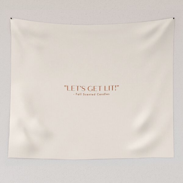 Item preview, "Let's get lit" - Fall scented candles designed and sold by Emily Shadbolt.