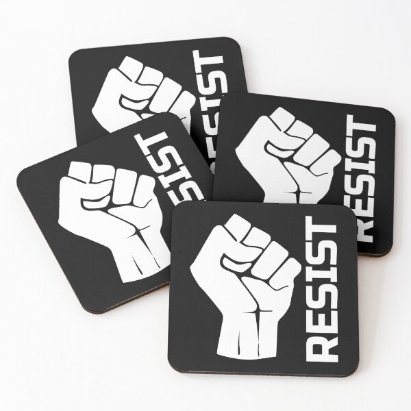 Item preview, Resist with fist 2 - in white designed and sold by pASob-dESIGN.
