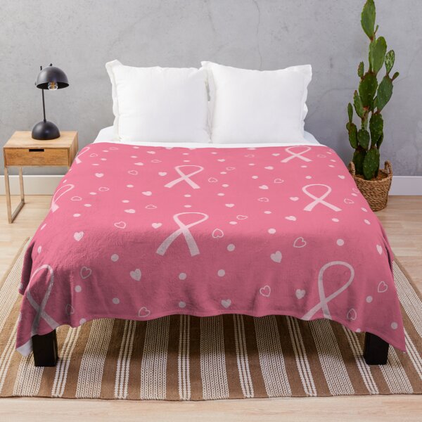 Item preview, Breast Cancer Awareness Month Half Pattern Pink Ribbon Gift designed and sold by HappyTees Lab.