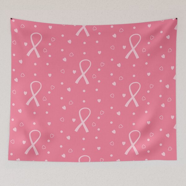 Item preview, Breast Cancer Awareness Month Half Pattern Pink Ribbon Gift  designed and sold by HappyTees Lab.