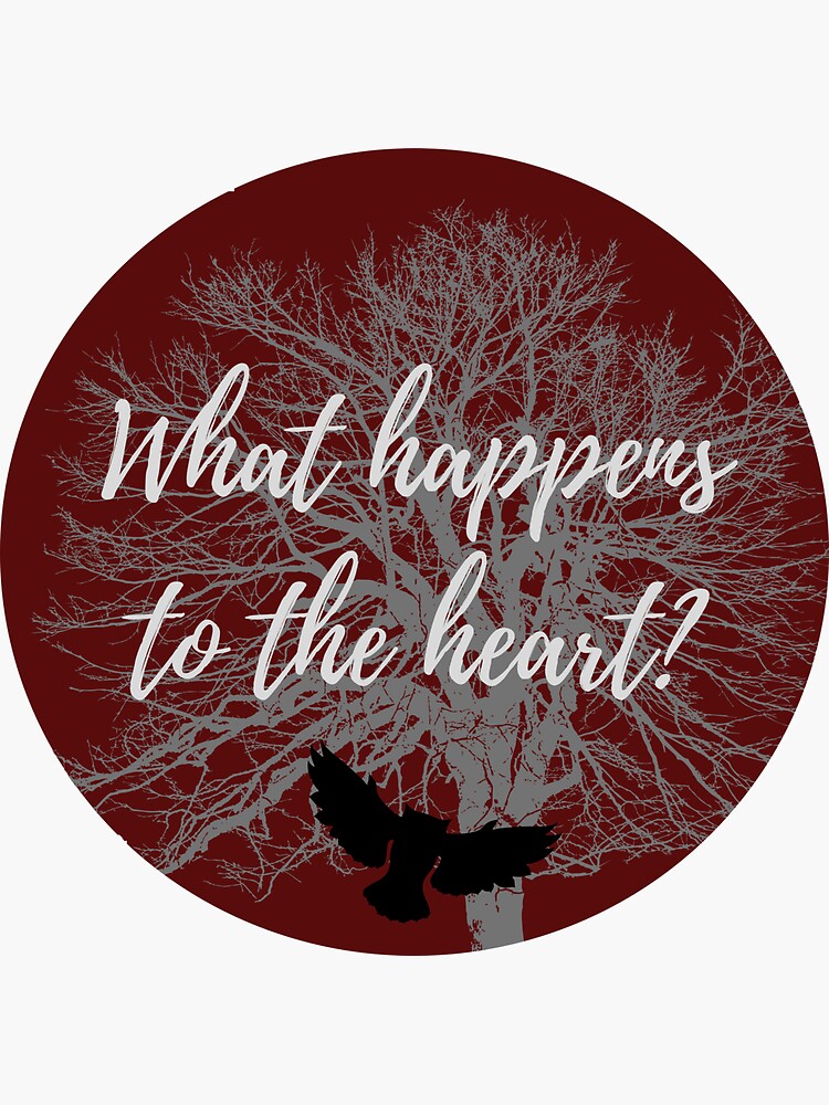 "What happens to the heart Leonard Cohen" Sticker by LuxSellerStudio