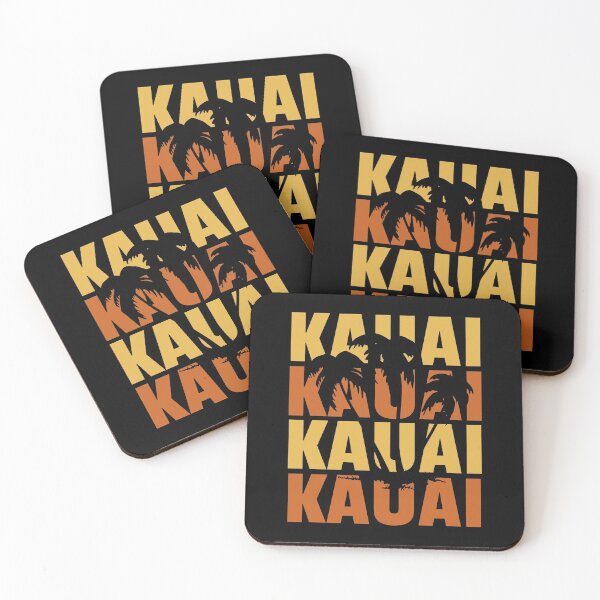 Item preview, Hawaiian Islands Surf Style Kauai Palm Tree Beach print designed and sold by jakehughes2015.