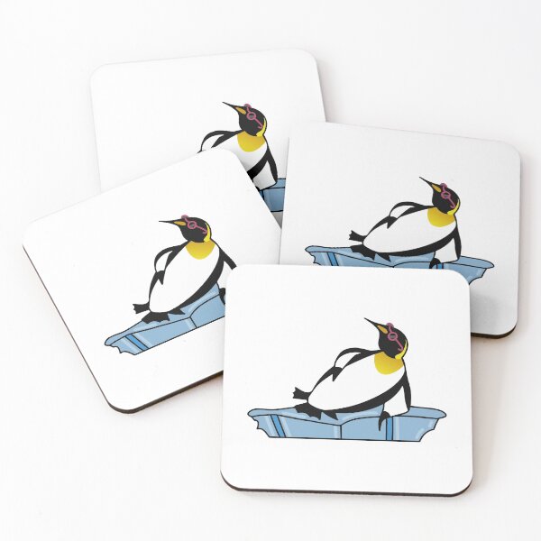 Item preview, Penguin Lounging on Ice Wearing Sunglasses designed and sold by lildoodleshop.