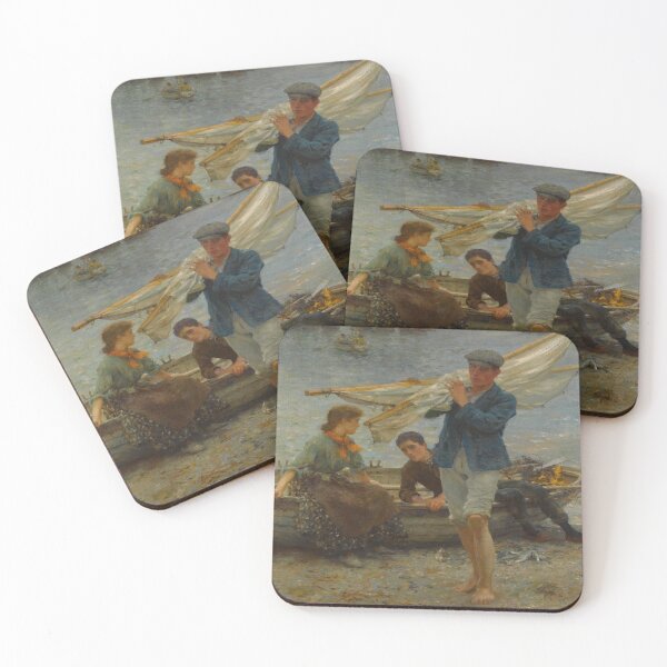 Item preview, Return from fishing-Henry Scott Tuke designed and sold by LexBauer.