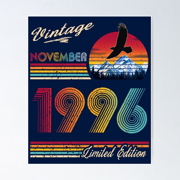 Item preview, November 1996 Birthday designed and sold by GreenSplash.