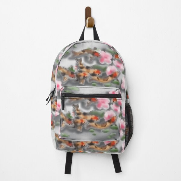 Item preview, Cherry blossoms and koi carp with pink flowers designed and sold by CuisineCat.