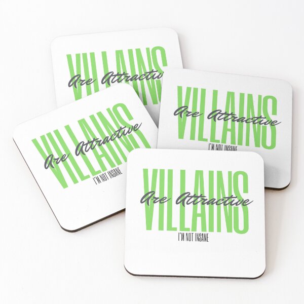 Item preview, Villains are attractive  designed and sold by The Nerdy Goddess.