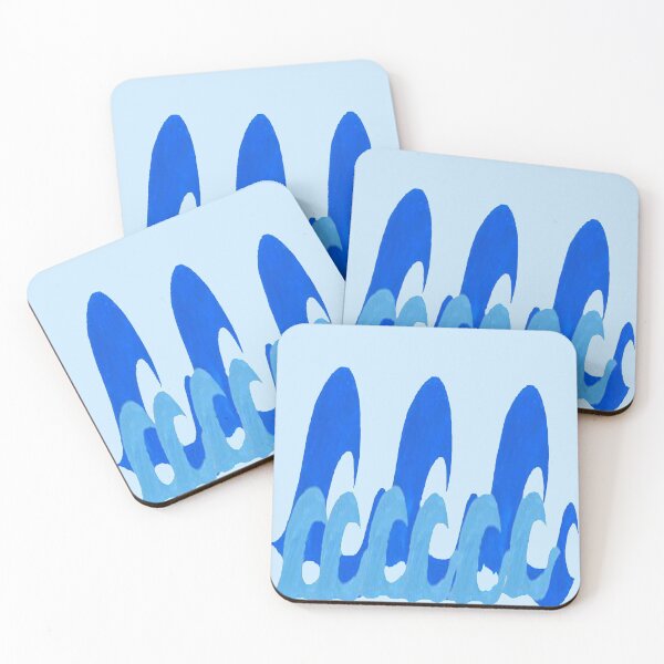Item preview, ocean bathmat waves designed and sold by NancyArtDesigns.