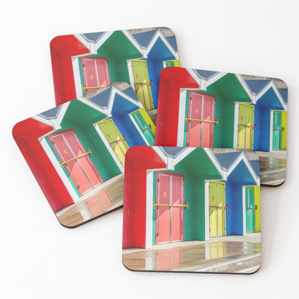 Item preview, Multi Coloured Beach Huts at Whitmore Bay on Barry Island off the south Wales coast.  designed and sold by Cameranick.