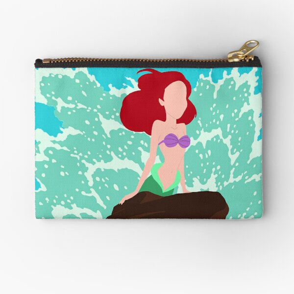 Artklim Mermaid Print Clutch Bag with Detachable Sling