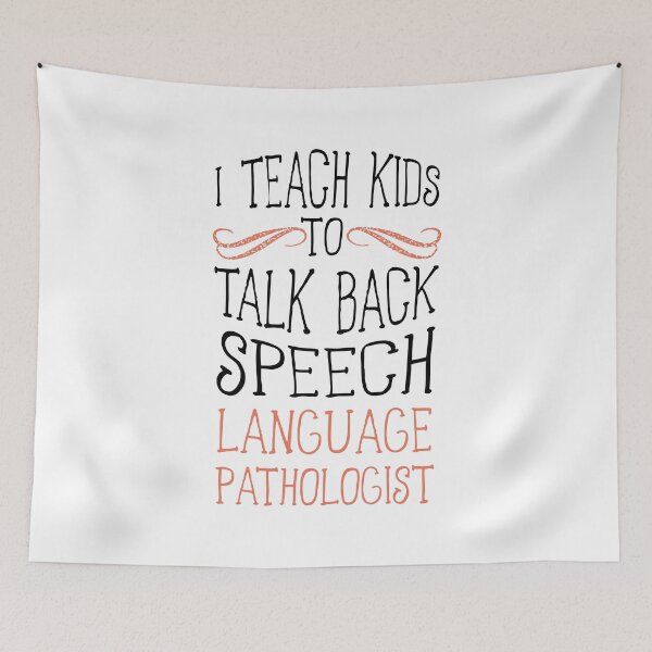 Item preview, I Teach Kids to Talk Back Speech Language Pathologist T-Shirt designed and sold by ZANKELLO.