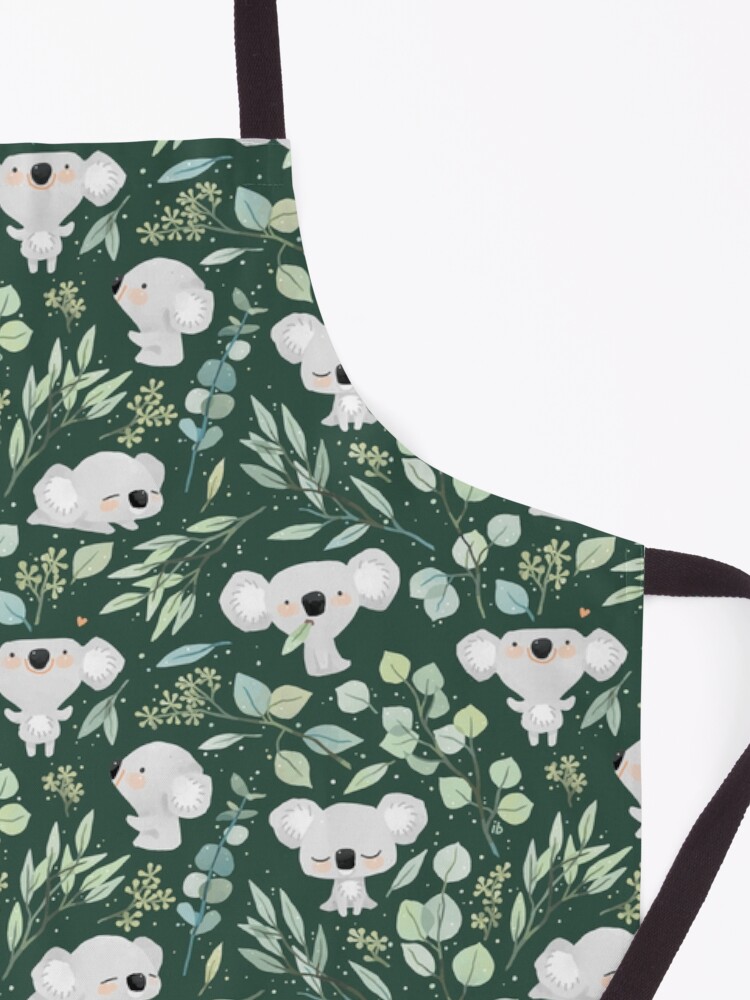 Alternate view of Koala and Eucalyptus Pattern Apron