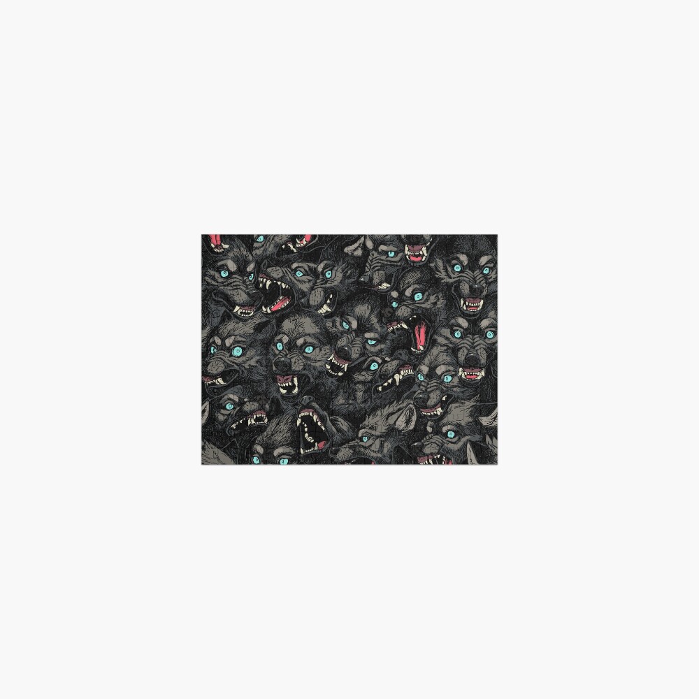 Wolf Pack Pattern Jigsaw Puzzle