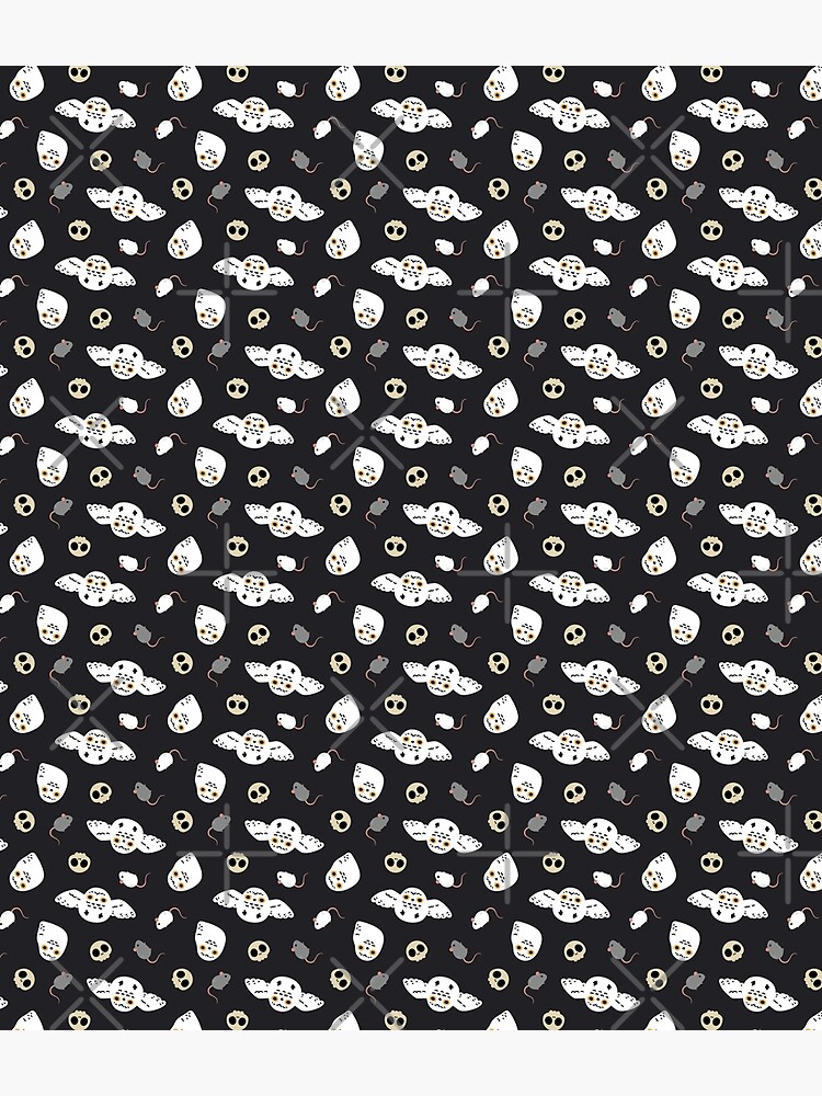 Halloween Snowy Owl Pattern by Miri-Noristudio