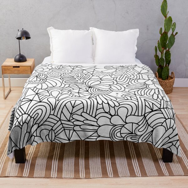 Item preview, Fun abstract cute doodles pattern designed and sold by kostolom3000.