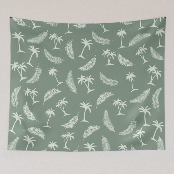 Item preview, Tropical palm trees and palm leaves designed and sold by KamTamDesigns11.