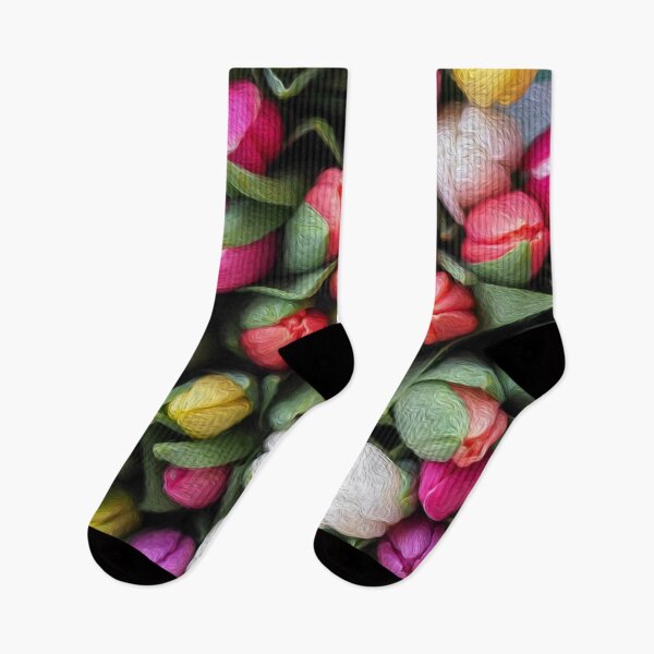 Item preview, Oil Painted Tulips designed and sold by TeamPineapple.