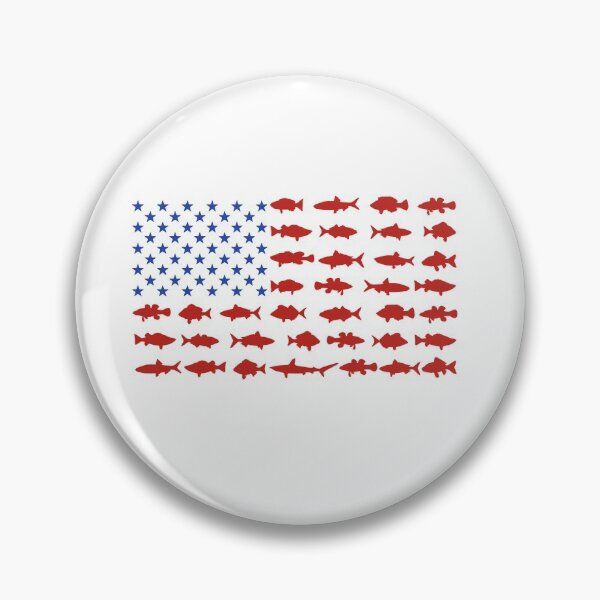Item preview, Patriotic American Flag with Fish for Fisherman designed and sold by FazCreations.