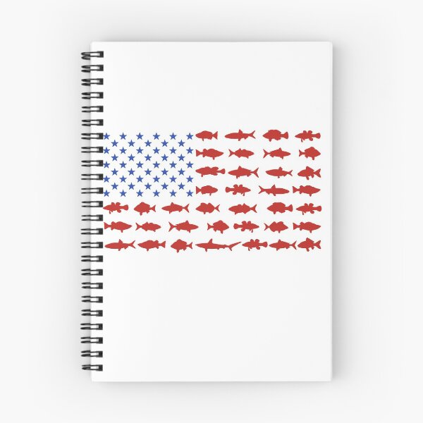 Item preview, Patriotic American Flag with Fish for Fisherman designed and sold by FazCreations.