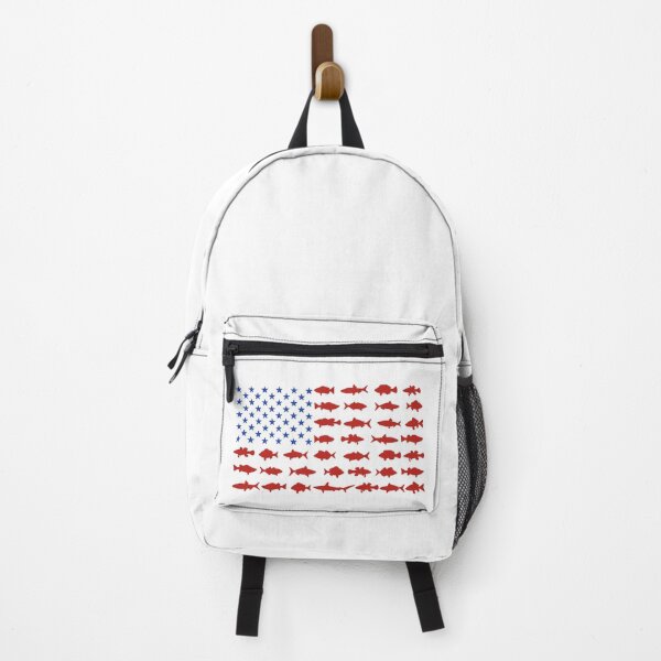 Item preview, Patriotic American Flag with Fish for Fisherman designed and sold by FazCreations.