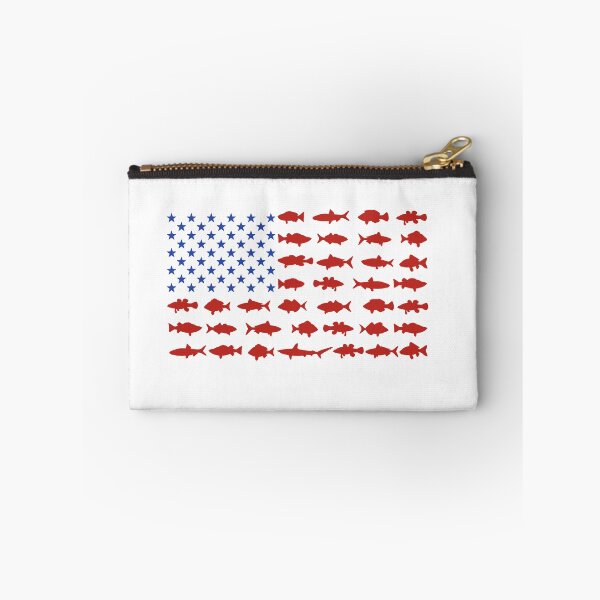 Item preview, Patriotic American Flag with Fish for Fisherman designed and sold by FazCreations.