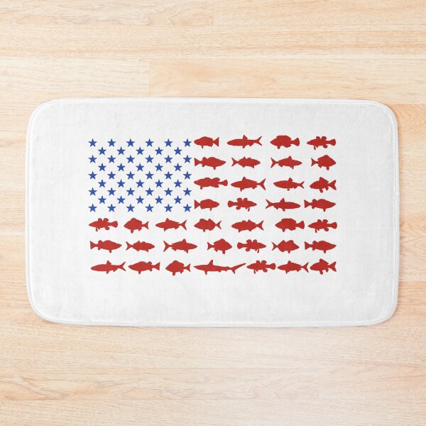 Item preview, Patriotic American Flag with Fish for Fisherman designed and sold by FazCreations.