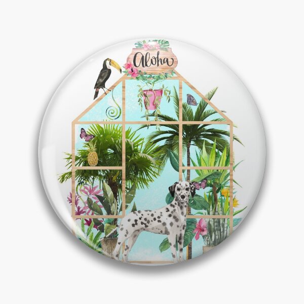 Item preview, Tropical Summerhouse - Dalmatian designed and sold by Amanda-Lakey.