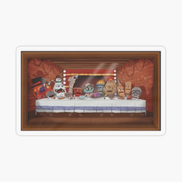 The Last Supper- puppet history Transparent Sticker