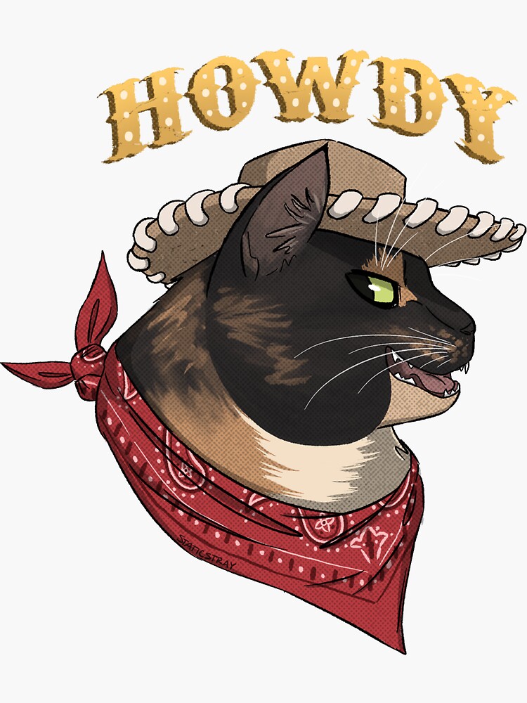 Howdy Pardner Sticker For Sale By Shitheadjonesmd Redbubble