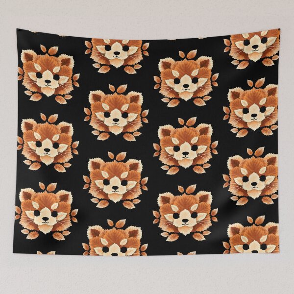 Item preview, Red panda of leaves designed and sold by NemiMakeit.