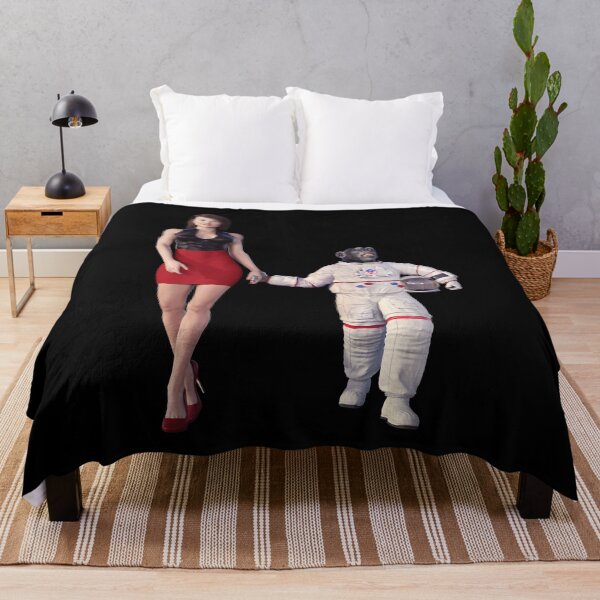 Item preview, Attractive woman with a chimpanzee in a spacesuit designed and sold by MIRO3D.