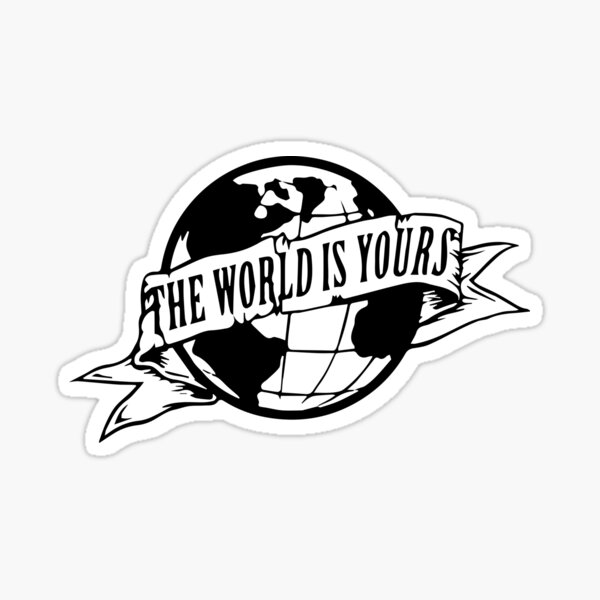 Scarface The World Is Yours Blimp Sticker By Sidebar