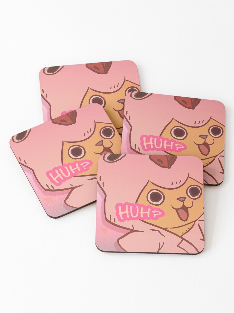 Thumbnail 1 of 5, Coasters (Set of 4), ONE PIECE! Tony Tony Chopper in PJS! designed and sold by angsty-angst.