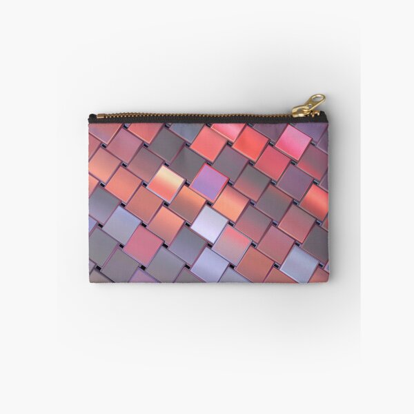 Item preview, patchwork multicolored background with 3d square iridescent tiles designed and sold by Orderposter.