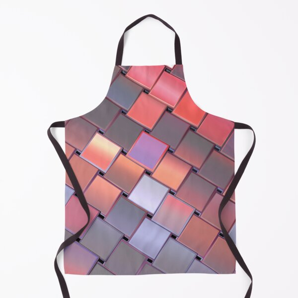 Item preview, patchwork multicolored background with 3d square iridescent tiles designed and sold by Orderposter.