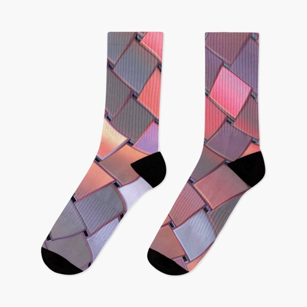 Item preview, patchwork multicolored background with 3d square iridescent tiles designed and sold by Orderposter.
