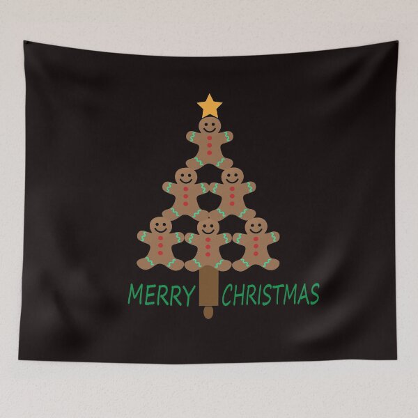 Item preview, Gingerbread Man Christmas Tree designed and sold by JAZTshirt.