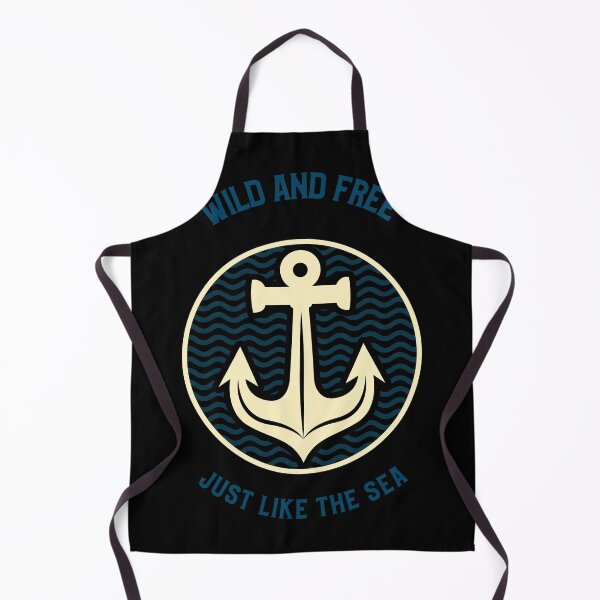 Item preview, Anchor Wild And Free Just Like The Sea Design designed and sold by joabaj.