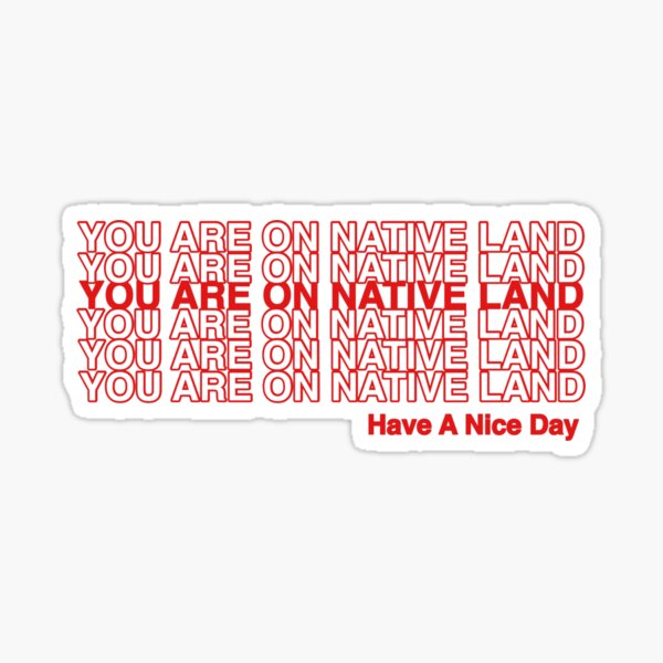 Vista previa del artículo con la obra «ESTÁS EN TIERRA NATIVA.», diseñado y vendido por Skidskunx.